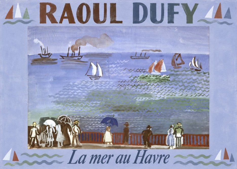 Raoul Dufy La Mer Au Havre No5 - Plakát