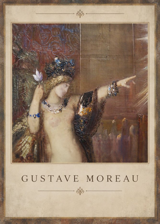 Gustave Moreau Salome IV No3 - Plakát