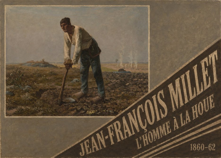 Jean-François Millet L'homme À La Houe No5 - Plakát