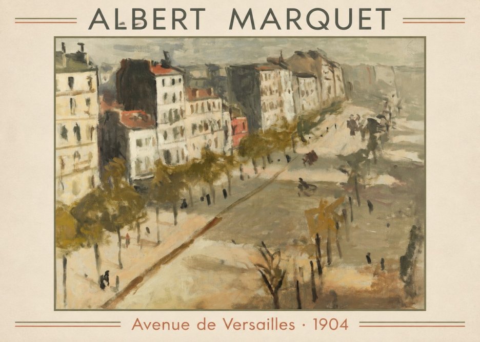 Albert Marquet Avenue De Versailles · 1904 No1 - Plakát
