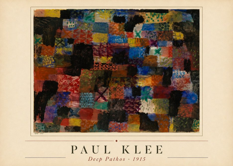 Paul Klee Deep Pathos No1 - Plakát