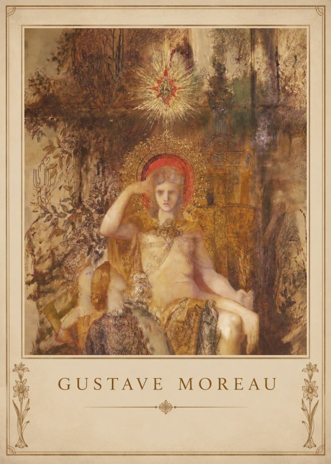 Gustave Moreau Jupiter and Semele III No1 - Plakát