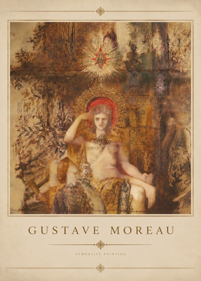 Gustave Moreau Jupiter and Semele III No3 - Plakát