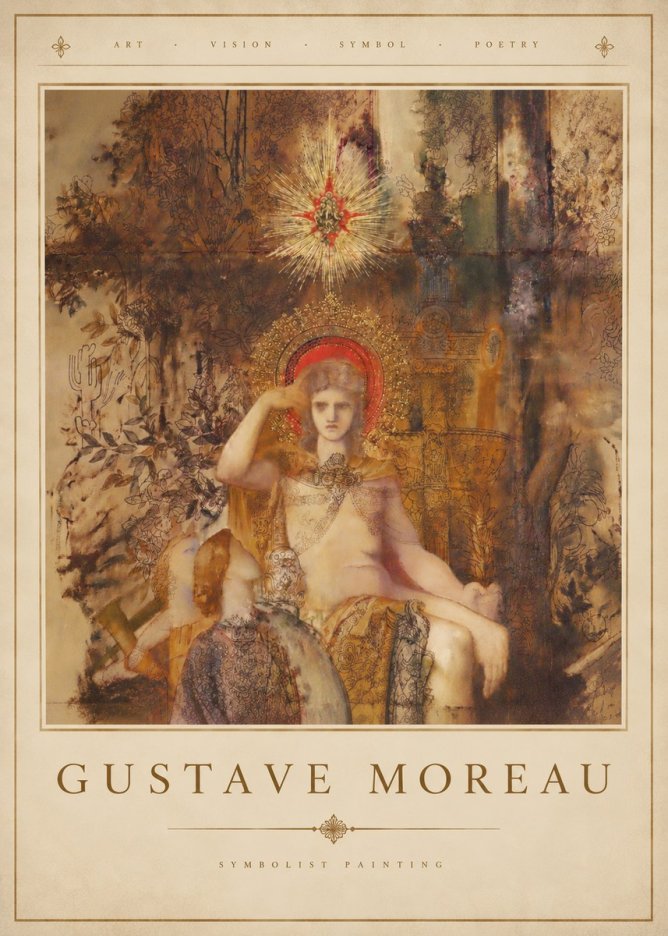 Gustave Moreau Jupiter and Semele III No4 - Plakát