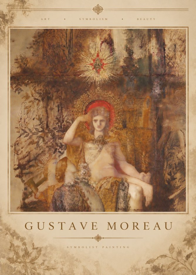 Gustave Moreau Jupiter and Semele III No5 - Plakát
