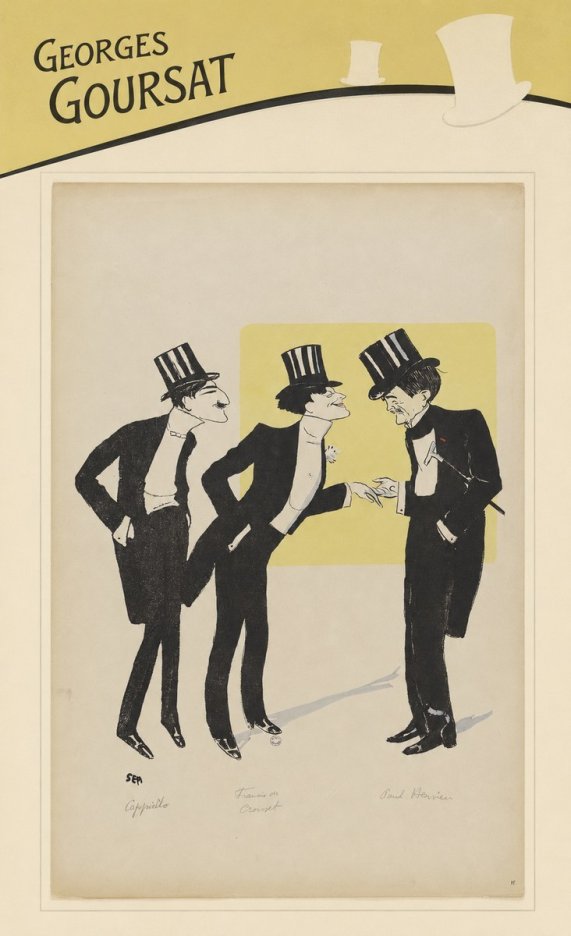 Georges Goursat Capiello, Fraxin De Crouset, Poul Hervieu No3 - Plakát