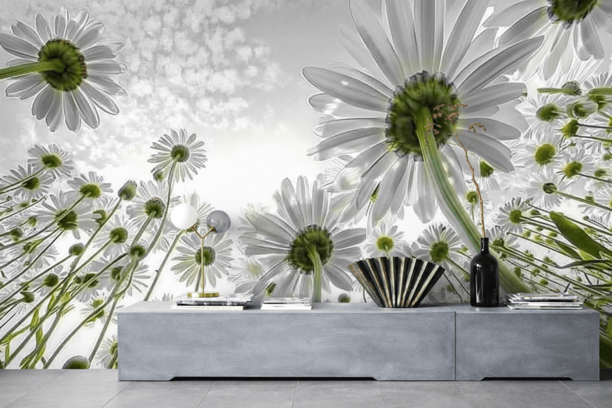 Sunlit Blossom Field