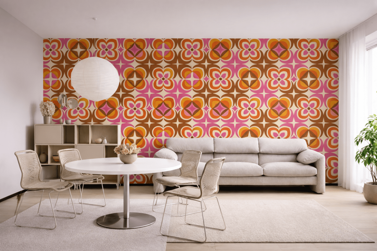 Retro Floral Burst