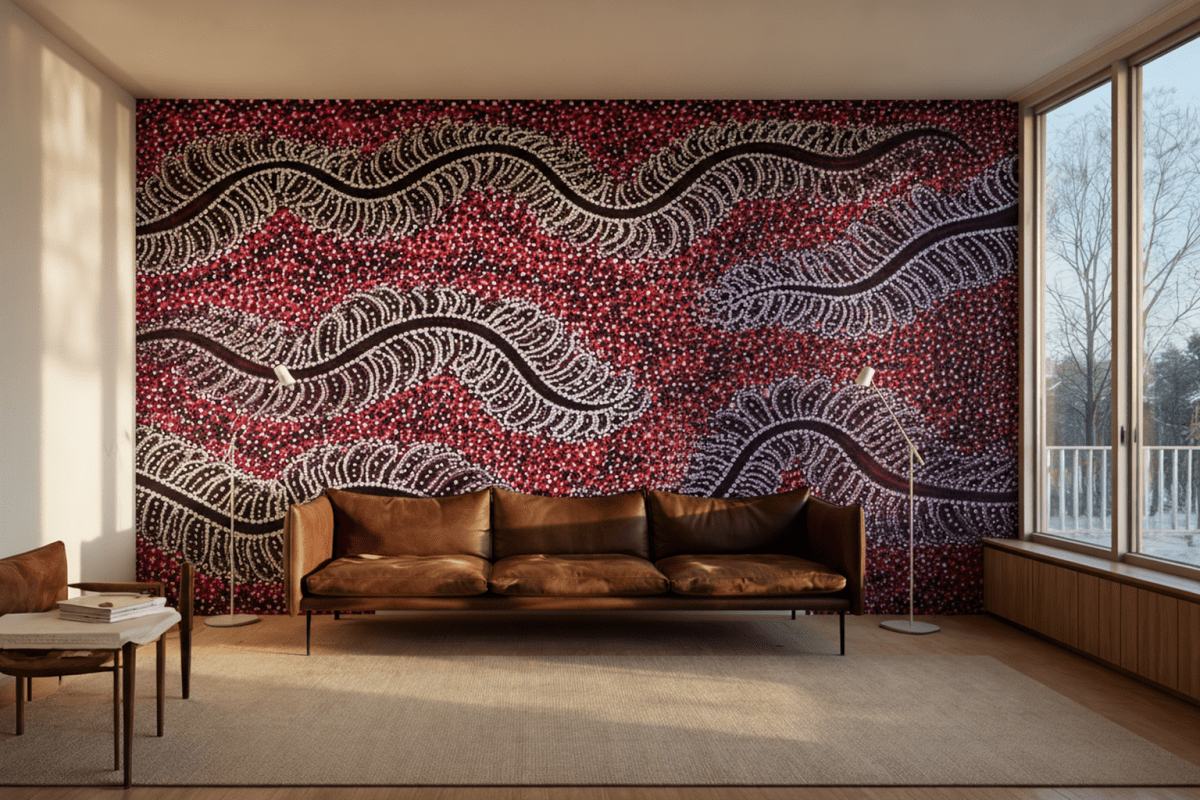 Meandering Floral Wave