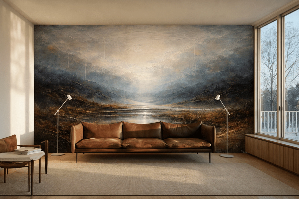 Misty Marshland View