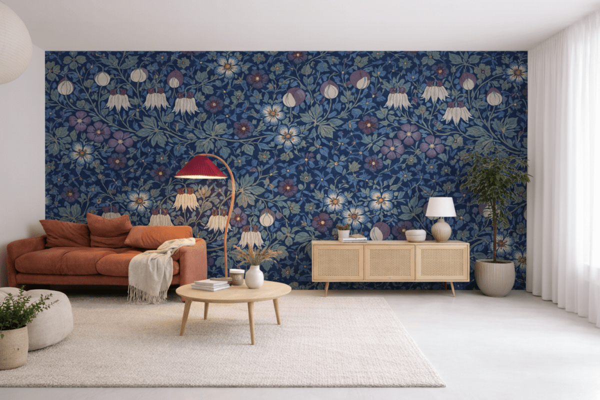 Lunar Blossom Tapestry