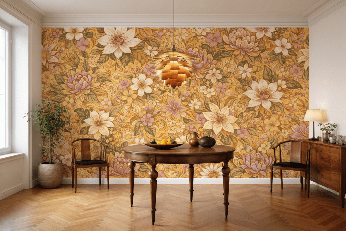 Luminous Petal Mosaic