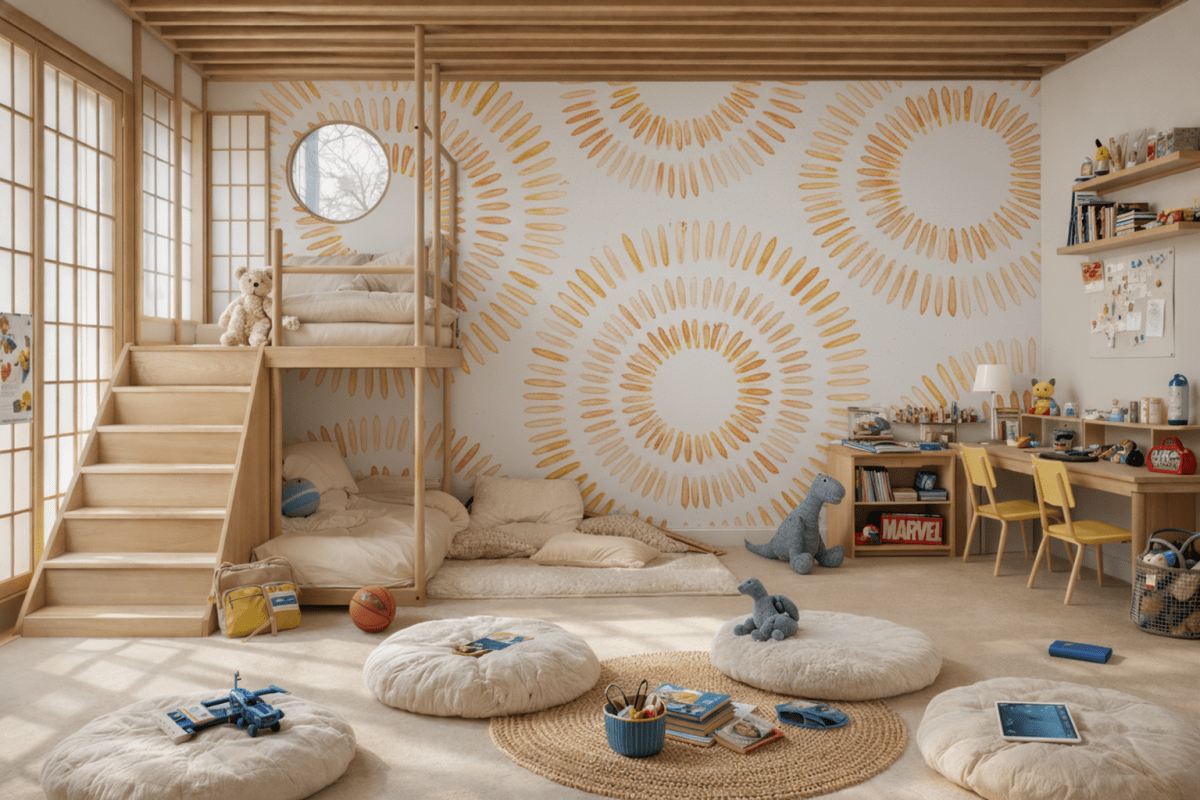 Radiant Pebble Mural