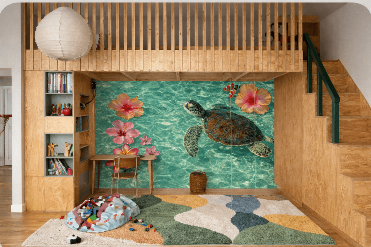Ocean Floral Mosaic