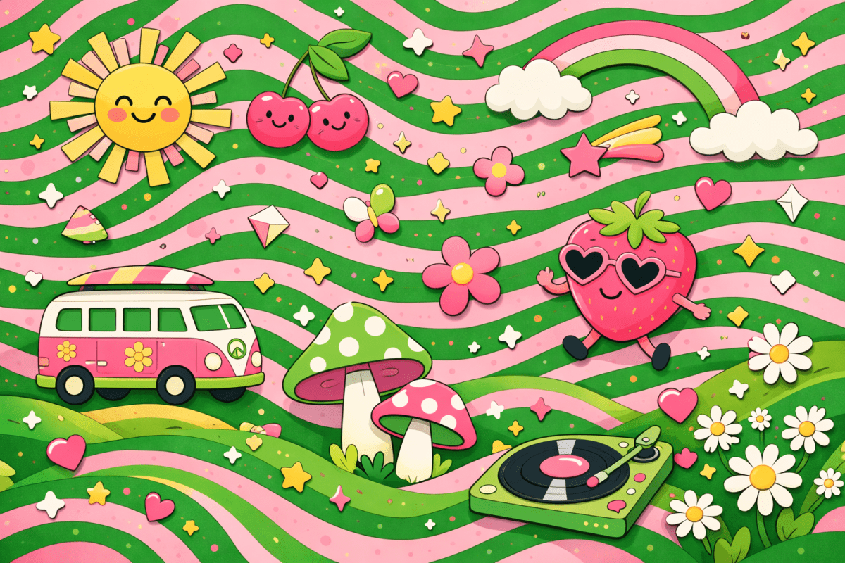 Retro Sunshine Mural