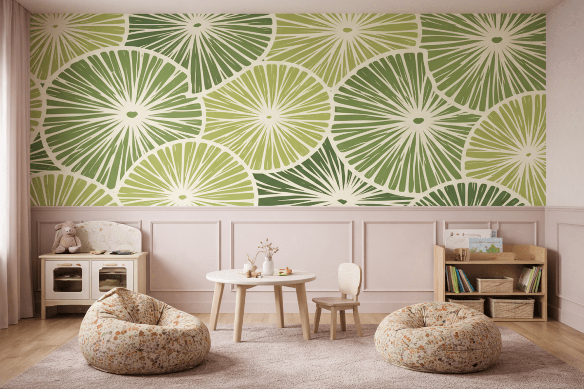 Citrus Fronds Mural