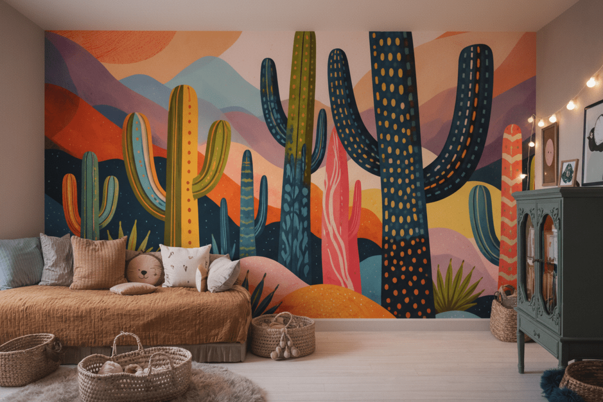 Sunset Horizon Cacti