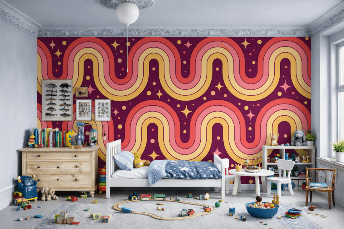 Retro Crescent Waves