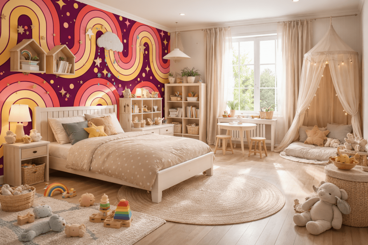 Retro Crescent Waves