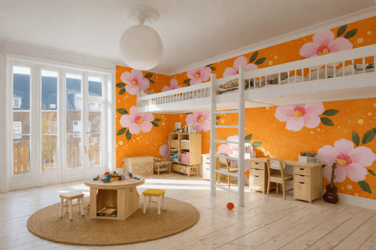 Coral Blossom Mosaic