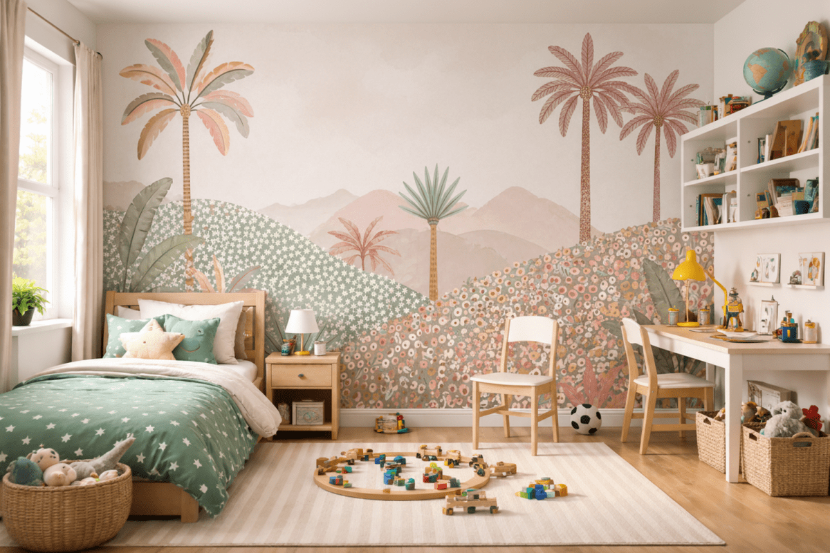 Sunlit Palm Oasis