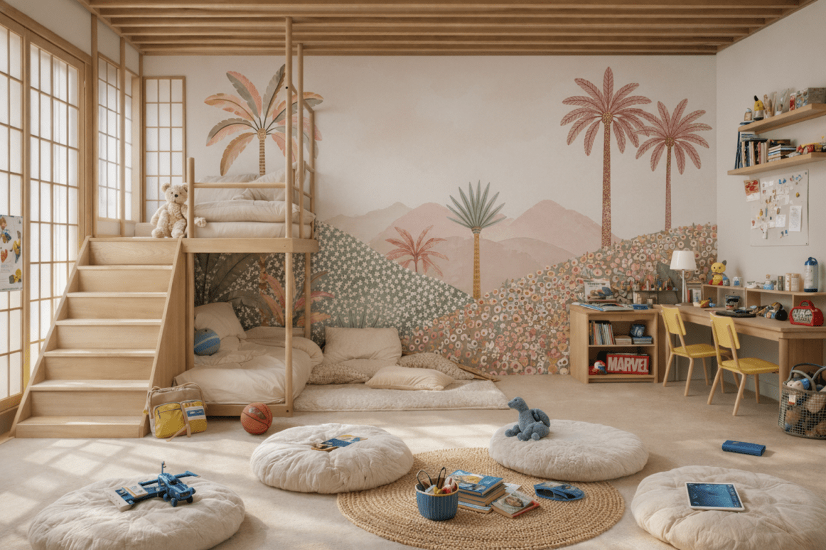 Sunlit Palm Oasis
