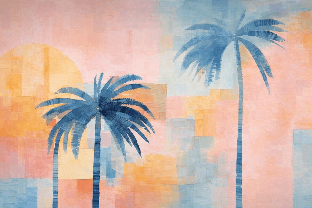 Sunset Palms Mural