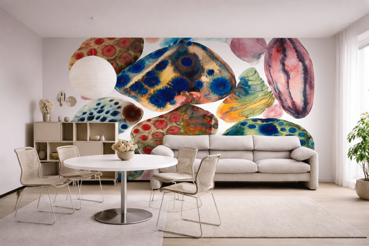 Vibrant Pebble Mosaic