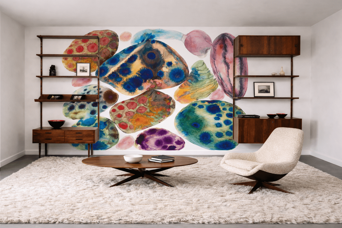 Vibrant Pebble Mosaic