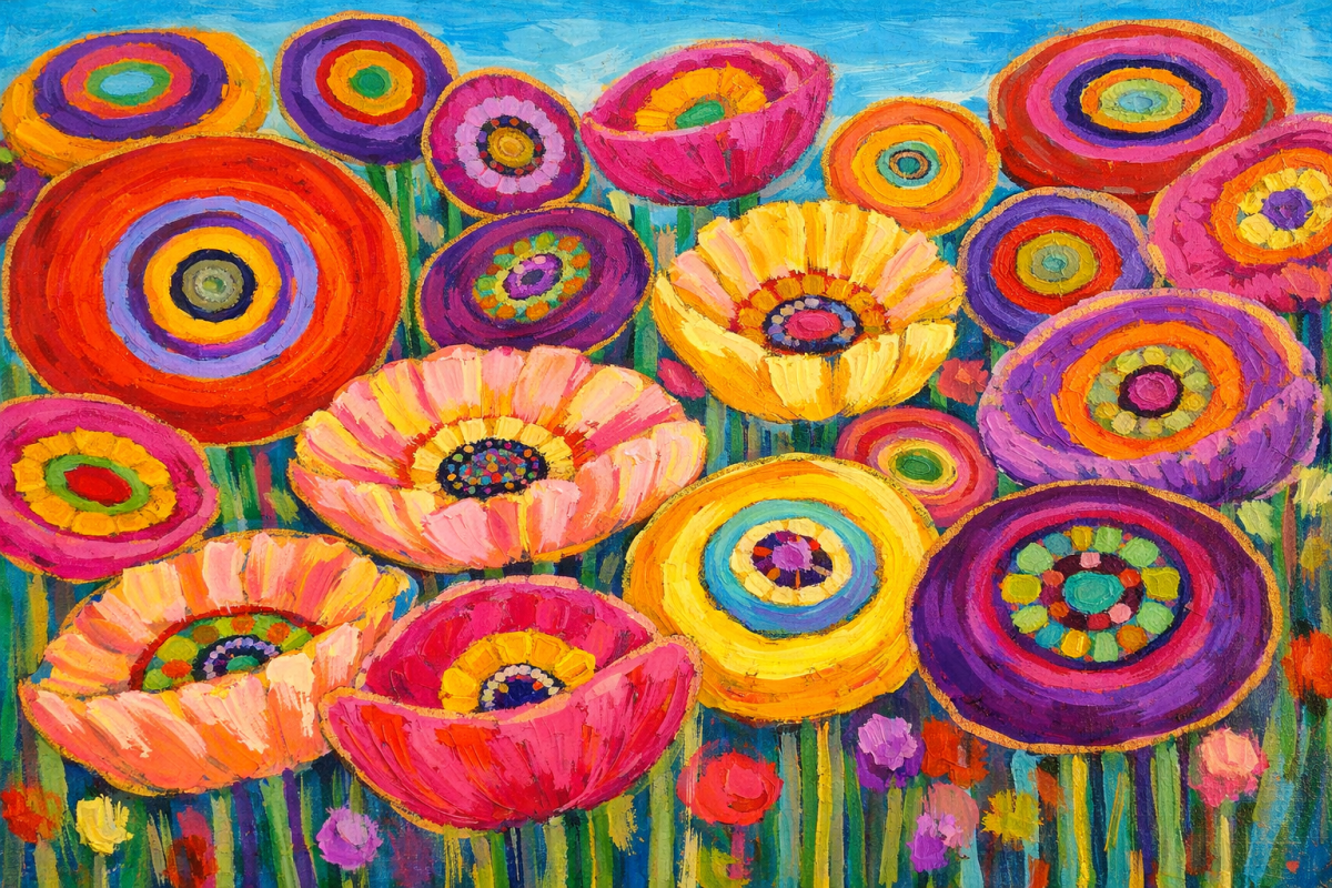 Whimsical Blooming Disks