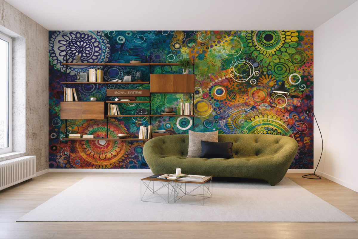 Ember Mandala Tapestry