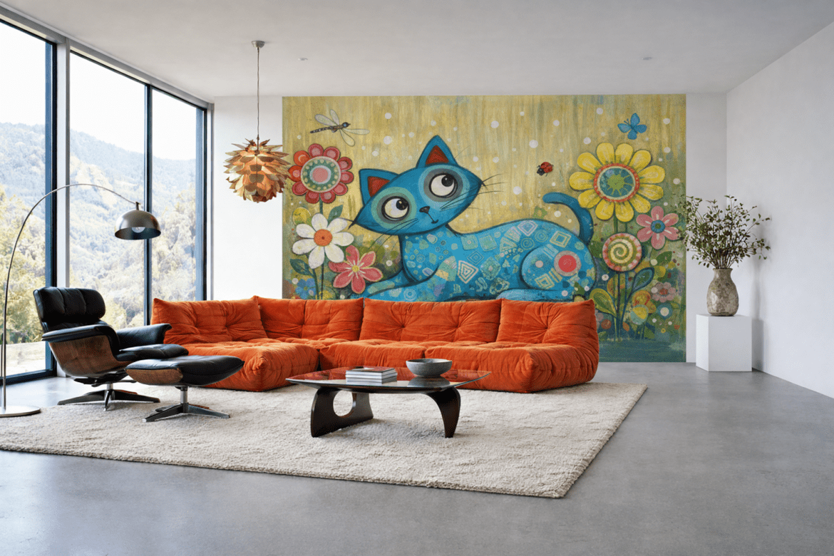 Whimsical Feline Garden