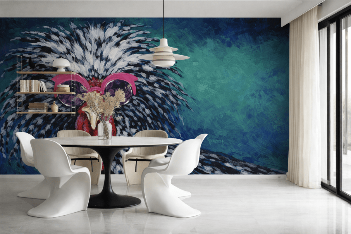 Chic Rooster Portrait