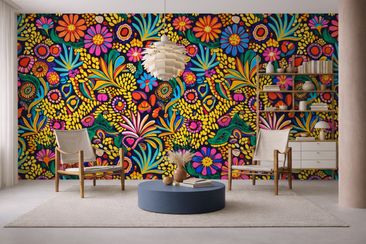 Vibrant Mosaic Flora