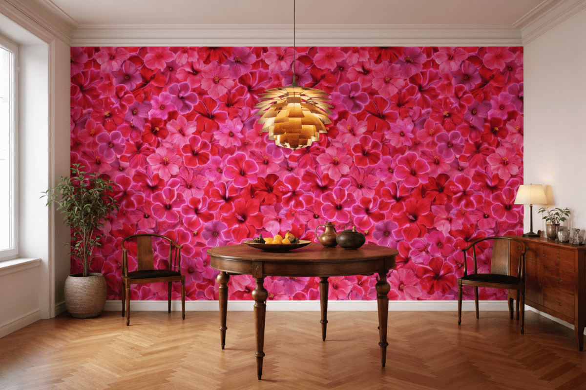 Saffron Petal Tapestry