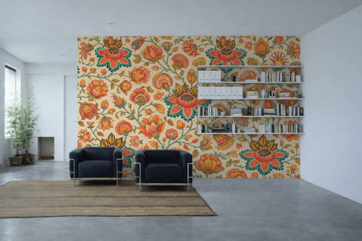 Radiant Blossom Tapestry