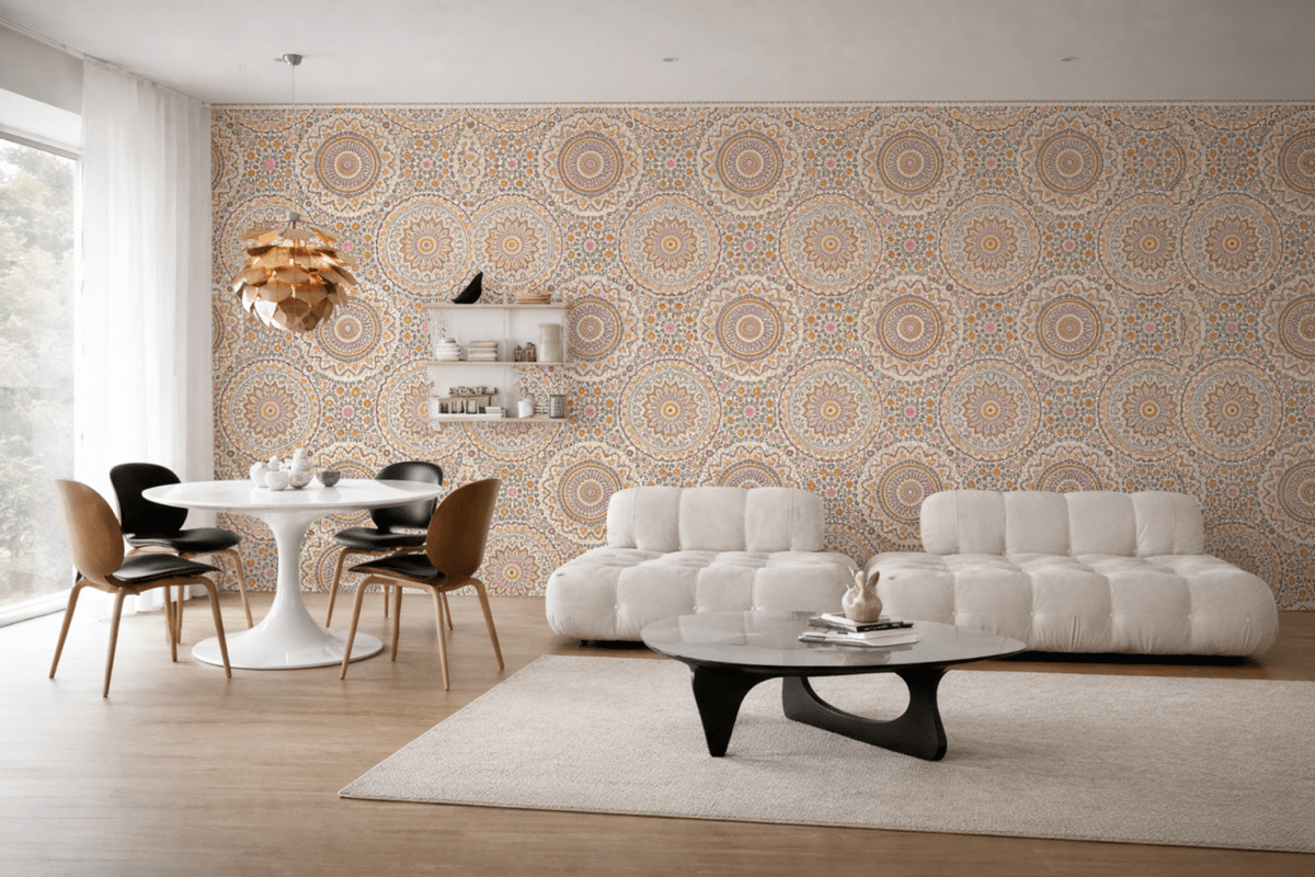 Radiant Medallion Tapestry