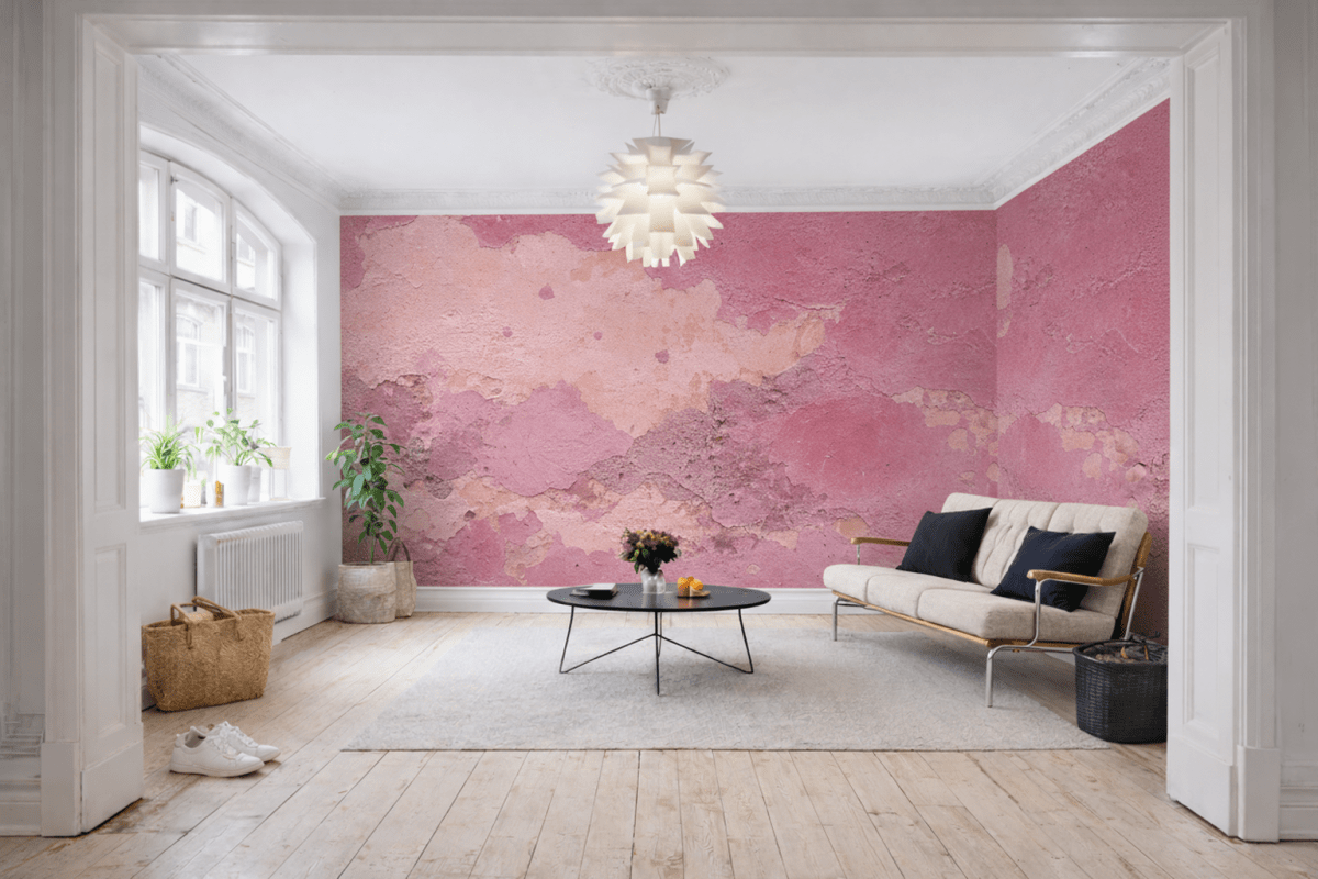 Rosy Textural Canvas