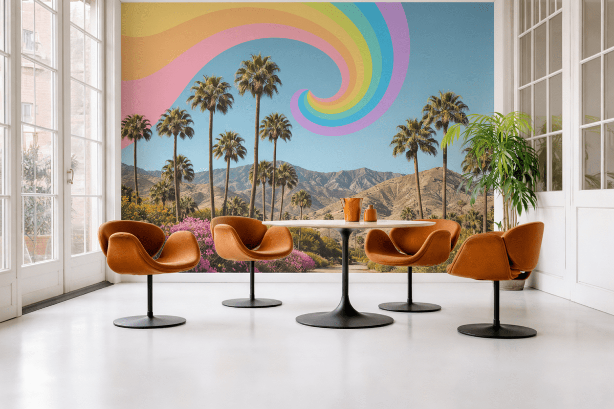 Surreal Palm Oasis