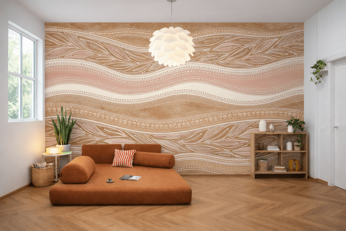 Wavy Leaf Tapestry