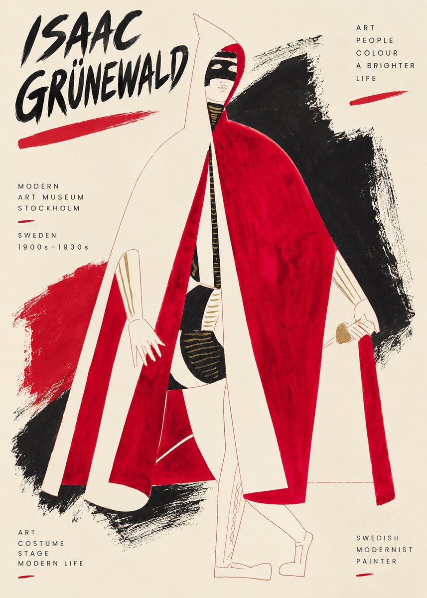 Isaac Grünewald Costume Design I No3 - Plakát