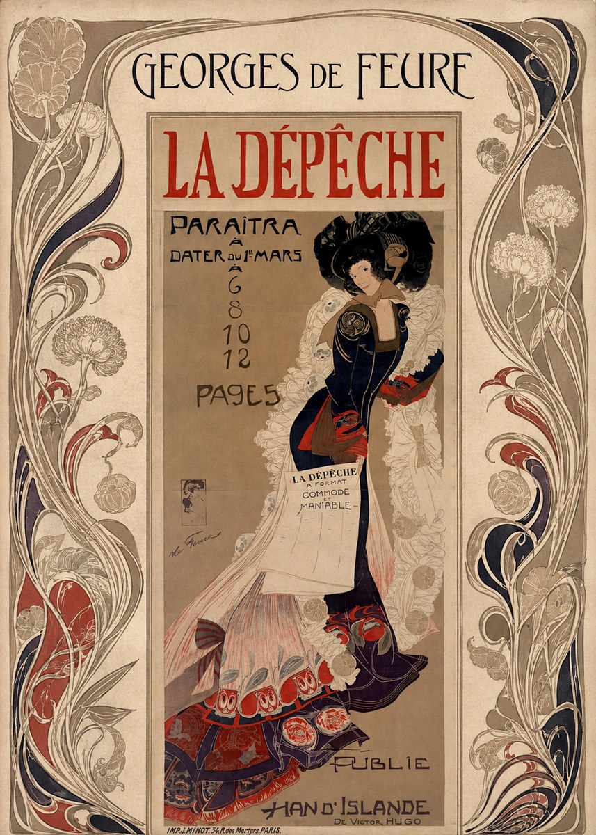 Georges de Feure La Dépêche I No1 - Plakát