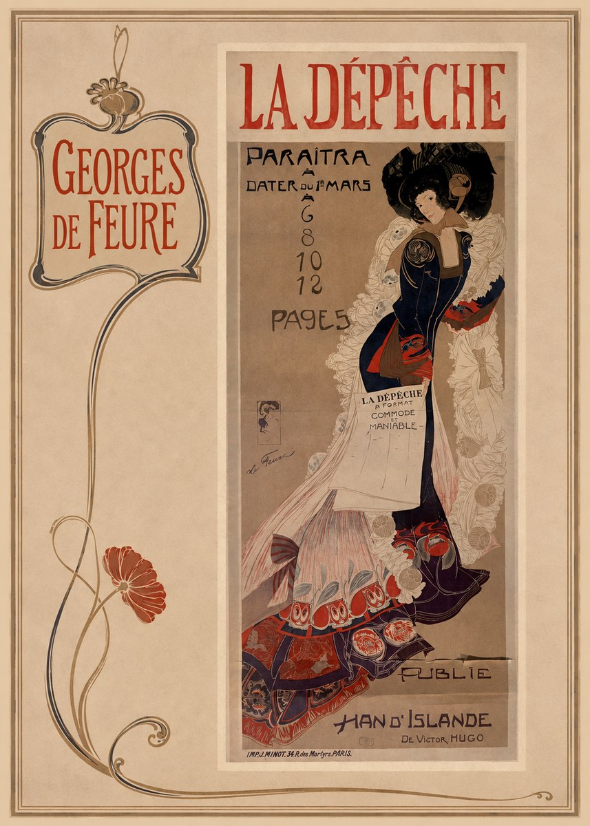 Georges de Feure La Dépêche I No2 - Plakát