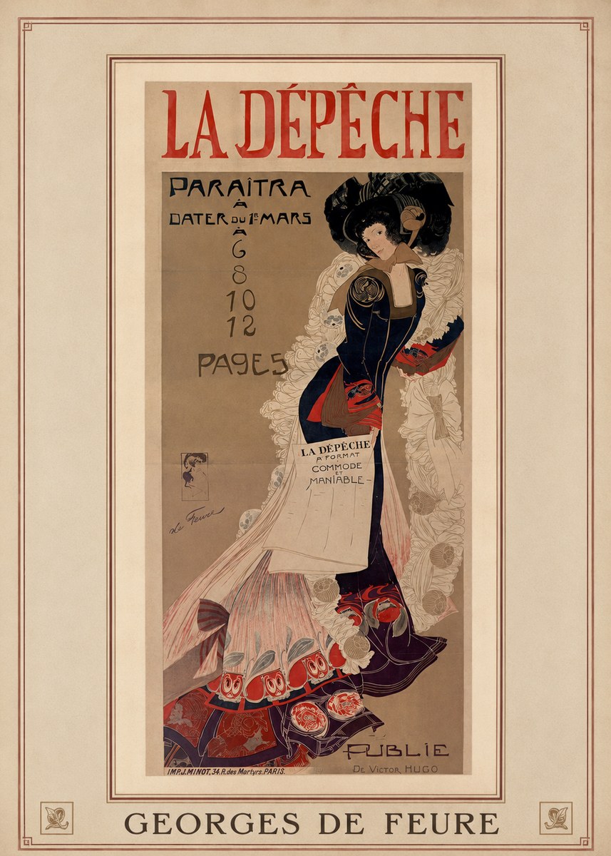 Georges de Feure La Dépêche I No4 - Plakát