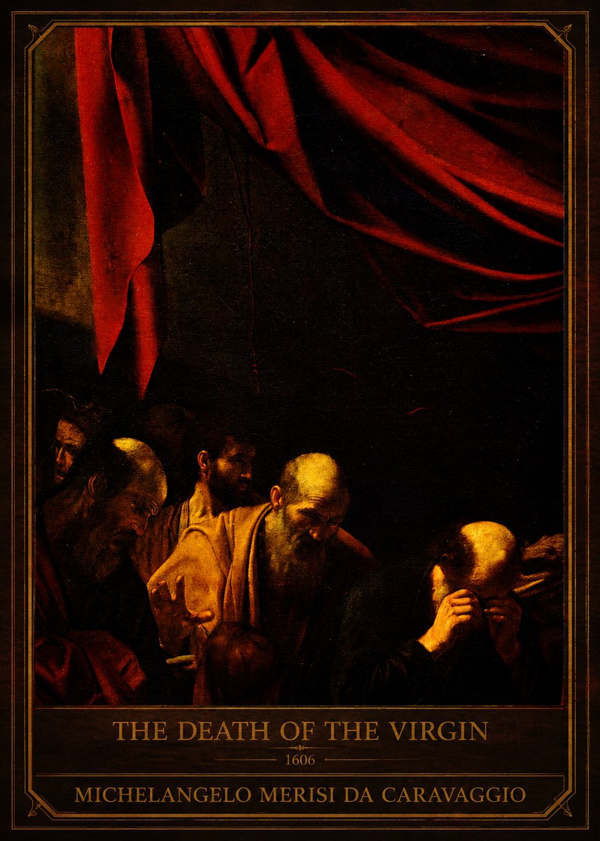 Michelangelo Merisi da Caravaggio The Death of the Virgin I No1 - Plakát
