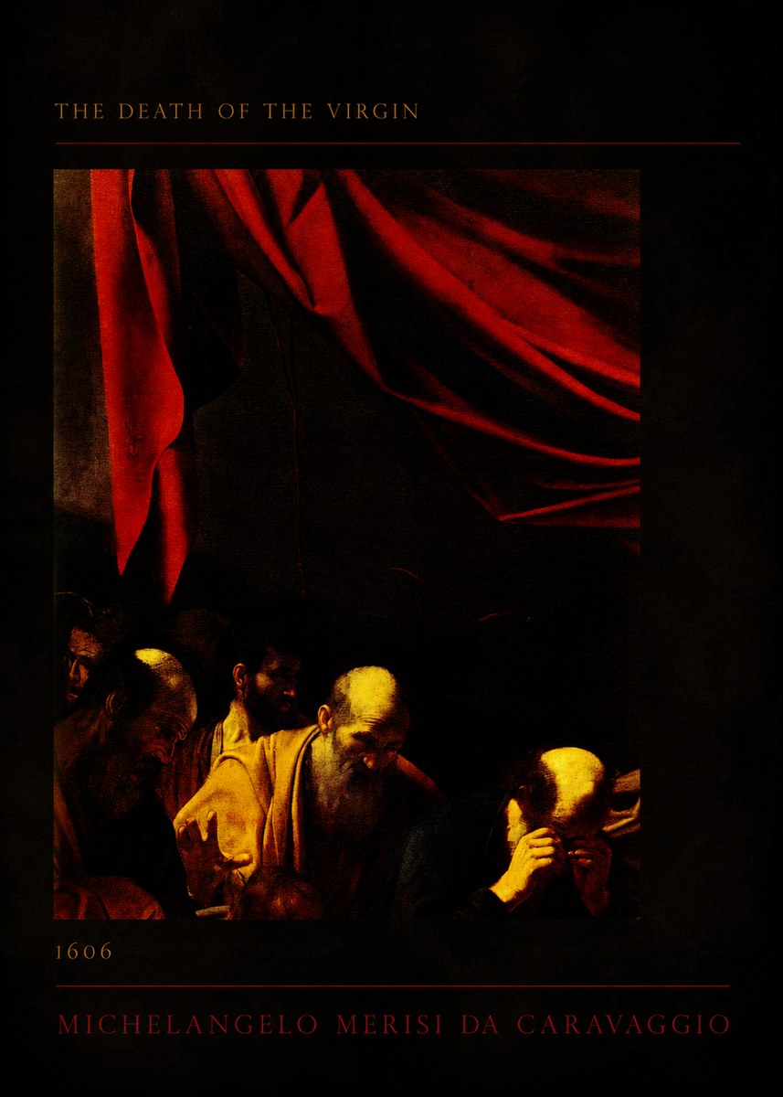 Michelangelo Merisi da Caravaggio The Death of the Virgin I No3 - Plakát
