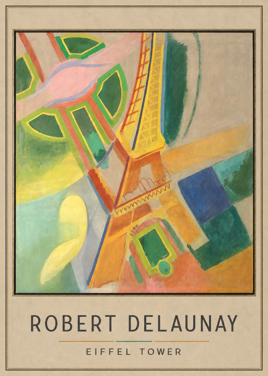 Robert Delaunay Eiffel Tower No3 - Plakát