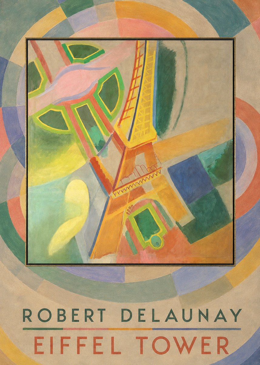 Robert Delaunay Eiffel Tower No5 - Plakát