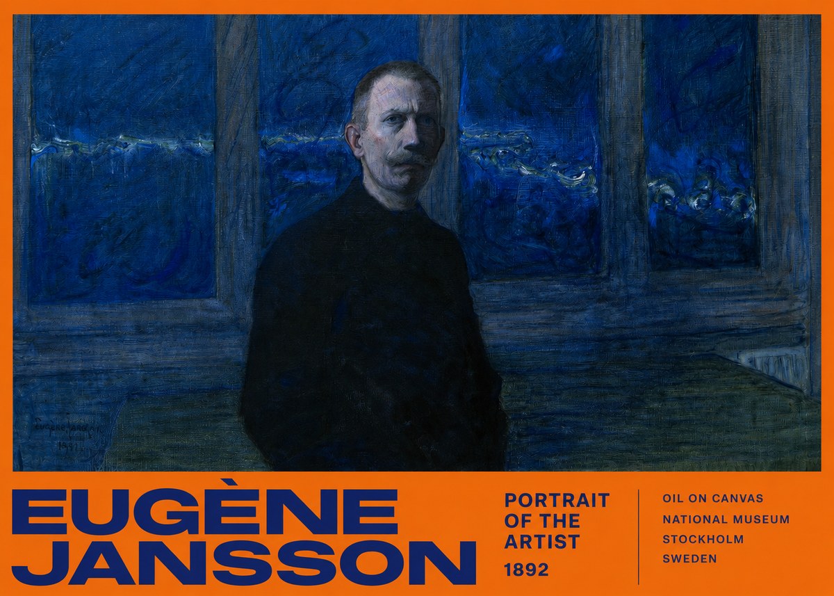 Eugène Jansson Portrait of the Artist I No2 - Plakát