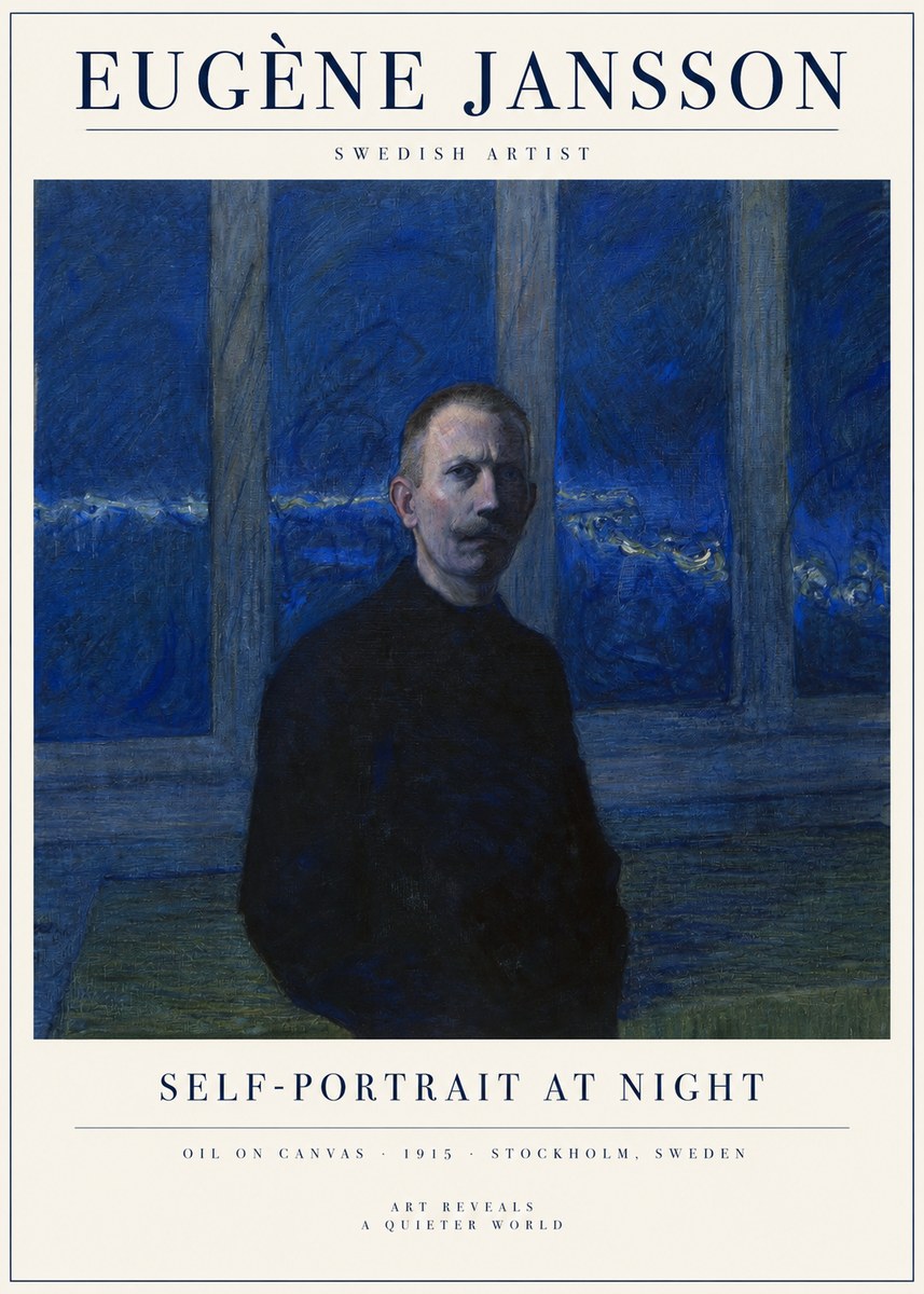 Eugène Jansson Portrait of the Artist I No5 - Plakát